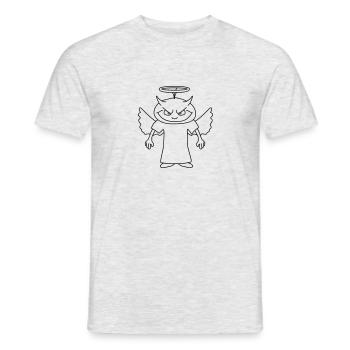 Devil Angel - Men's T-Shirt - heather grey - Front - AI Model Male 178 dark (178cm)