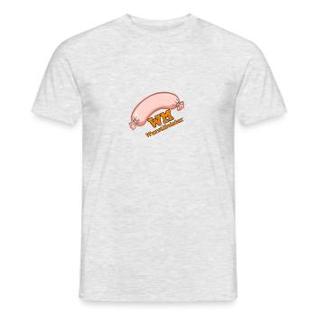 World Cup! SAUSAGE CHAMPIONS! - Men's T-Shirt - heather grey - Front - AI Model Male 178 dark (178cm)