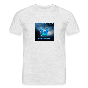 WSSE - Männer T-Shirt - Grau meliert - Vorne - AI Model Male 178 dark (178cm)