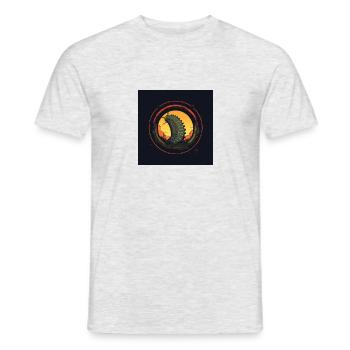 Raupe Design - Männer T-Shirt - Grau meliert - Vorne - AI Model Male 178 dark (178cm)