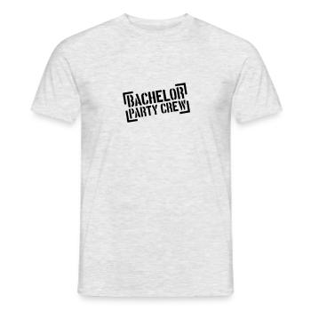 Bachelor Party Crew Stempel - Men's T-Shirt - heather grey - Front - AI Model Male 178 dark (178cm)
