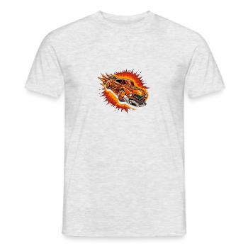 Turbo atomic 2 - T-shirt homme - gris chiné - Devant - AI Model Male 178 dark (178cm)