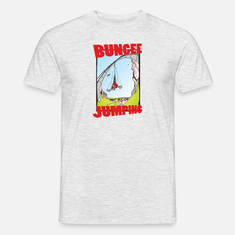 Bungee Jumping - Männer T-Shirt - Grau meliert