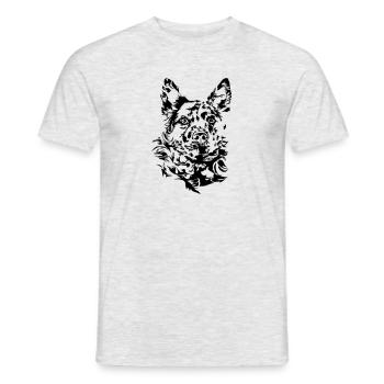 MUDI Hungarian Shepherd Dog Wilsigns Dog Dogs - Men's T-Shirt - heather grey - Front - AI Model Male 178 dark (178cm)