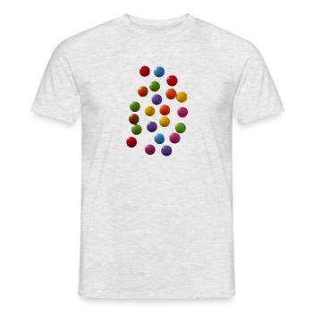 Colorful sweet chocolates - Men's T-Shirt - heather grey - Front - AI Model Male 178 dark (178cm)