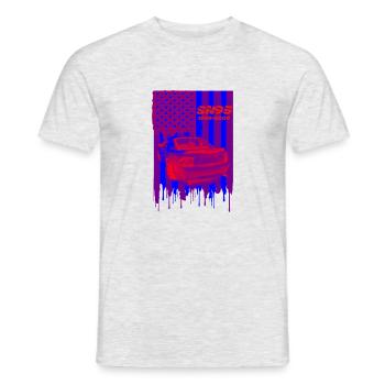 US Car SN95 - Männer T-Shirt - Grau meliert - Vorne - AI Model Male 178 dark (178cm)