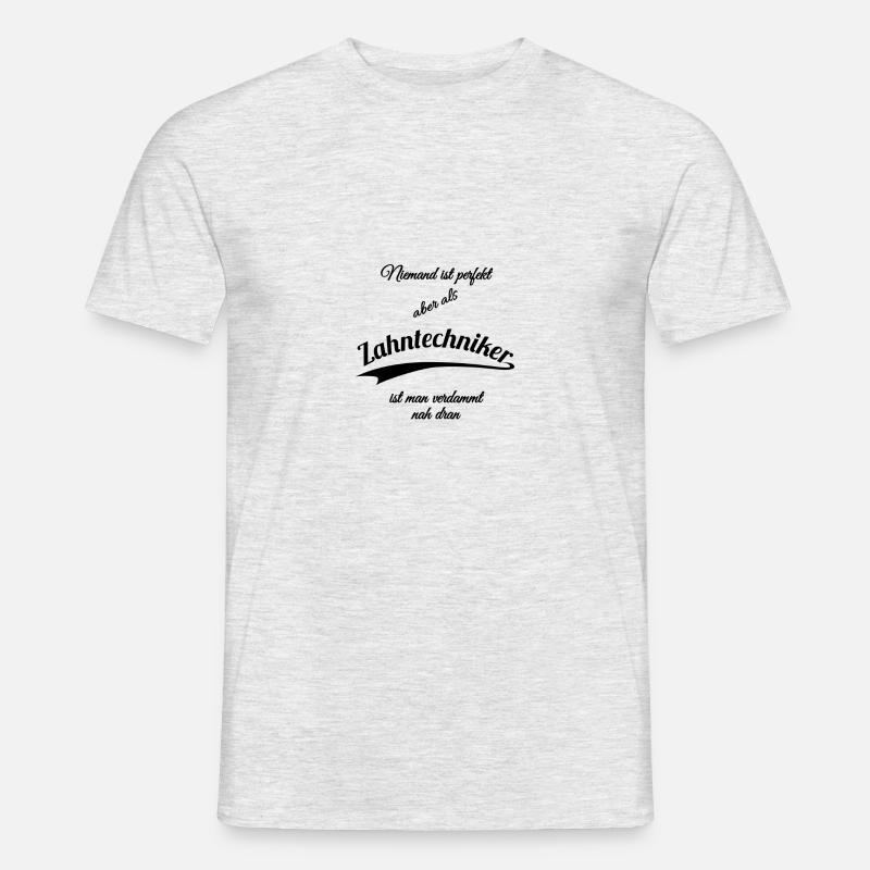 Zahntechniker - Männer T-Shirt - Grau meliert