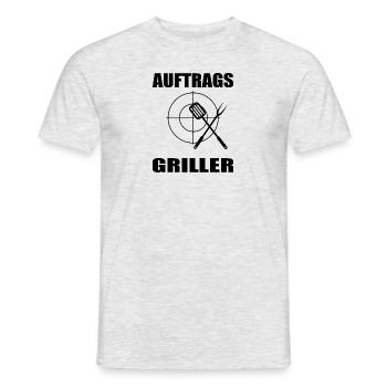BBQ - Männer T-Shirt - Grau meliert - Vorne - AI Model Male 178 dark (178cm)