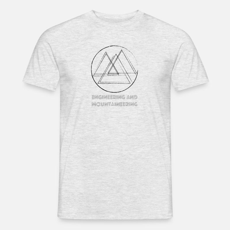 Berge / Engineering and Mountaineering - Männer T-Shirt - Grau meliert