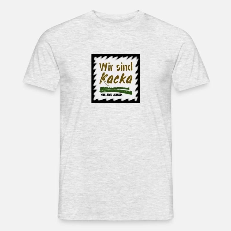 bewusstsein - Männer T-Shirt - Grau meliert