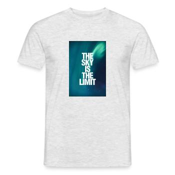 The Sky Is The Limit poster - Men's T-Shirt - heather grey - Front - AI Model Male 178 dark (178cm)