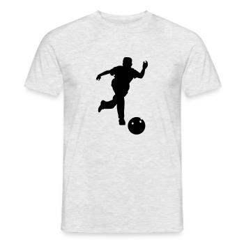 Bowling - Männer T-Shirt - Grau meliert - Vorne - AI Model Male 178 dark (178cm)