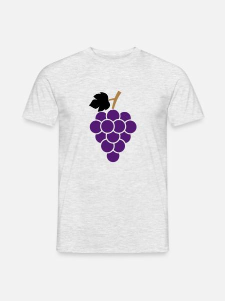 grapes - Men's T-Shirt - heather grey