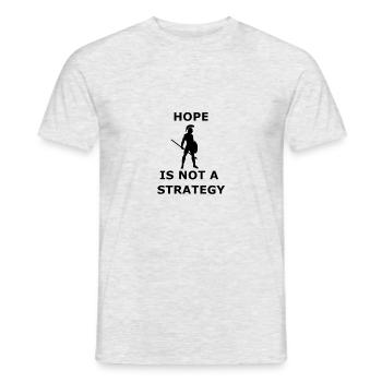 Hoffnung ist keine Strategie Wahrheit Macht Leben - Männer T-Shirt - Grau meliert - Vorne - AI Model Male 178 dark (178cm)