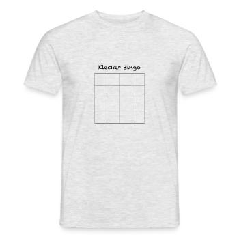 Klecker Bingo 4er - Männer T-Shirt - Grau meliert - Vorne - AI Model Male 178 dark (178cm)