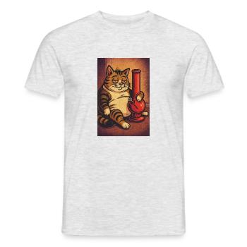 Stoned & Chunky - Men's T-Shirt - heather grey - Front - AI Model Male 178 dark (178cm)