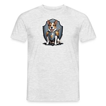 Chien Chevalier Guerrier Chien Cadeau Guerrier Chevalier - T-shirt homme - gris chiné - Devant - AI Model Male 178 dark (178cm)