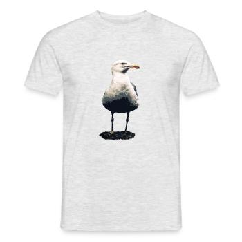 Seagull - Men's T-Shirt - heather grey - Front - AI Model Male 178 dark (178cm)