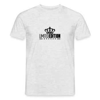 Limited Edition King Crown Stars Logo - T-shirt homme - gris chiné - Devant - AI Model Male 178 dark (178cm)