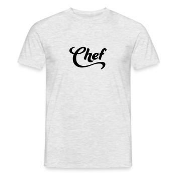 Chef - Männer T-Shirt - Grau meliert - Vorne - AI Model Male 178 dark (178cm)