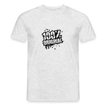 Stamp graffiti 100% original - Men's T-Shirt - heather grey - Front - AI Model Male 178 dark (178cm)