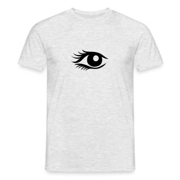 œil - T-shirt homme - gris chiné - Devant - AI Model Male 178 dark (178cm)