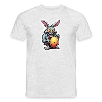 Easter Bunny / Easter / Eggs / Holidays / Easter - Men's T-Shirt - heather grey - Front - AI Model Male 178 dark (178cm)