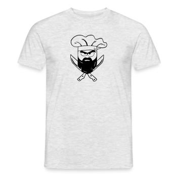 Cook Cube - T-shirt homme - gris chiné - Devant - AI Model Male 178 dark (178cm)