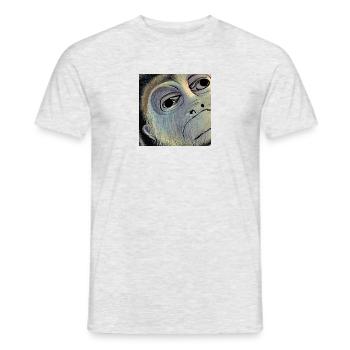 Ape - Männer T-Shirt - Grau meliert - Vorne - AI Model Male 178 dark (178cm)