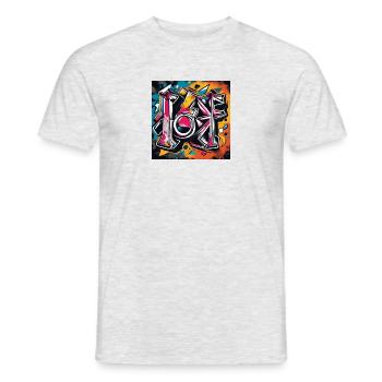 urban street 2 - Männer T-Shirt - Grau meliert - Vorne - AI Model Male 178 dark (178cm)
