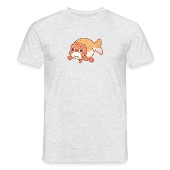 Süßes Derpy Ranchu Goldfisch Gekritzel - Männer T-Shirt - Grau meliert - Vorne - AI Model Male 178 dark (178cm)