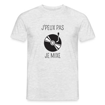 I can't mix - Men's T-Shirt - heather grey - Front - AI Model Male 178 dark (178cm)