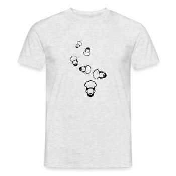 Symbole de l’icône du chapeau de cuisine - T-shirt homme - gris chiné - Devant - AI Model Male 178 dark (178cm)