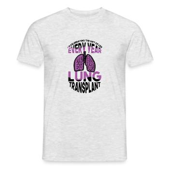 Celebrating the Gift of Life Lung Transplant - Männer T-Shirt - Grau meliert - Vorne - AI Model Male 178 dark (178cm)