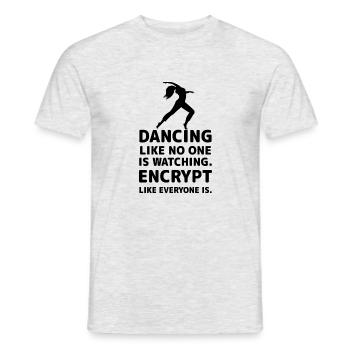 Dancing Dance Music - Männer T-Shirt - Grau meliert - Vorne - AI Model Male 178 dark (178cm)