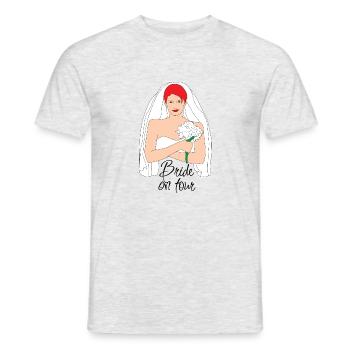 bride on tour rot 2 - Männer T-Shirt - Grau meliert - Vorne - AI Model Male 178 dark (178cm)