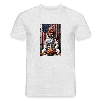 Thanksgiving #1 - T-shirt homme - gris chiné - Devant - AI Model Male 178 dark (178cm)
