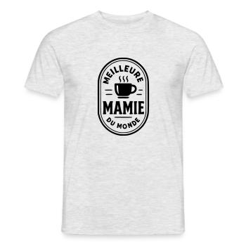 Beste Oma der Welt - Männer T-Shirt - Grau meliert - Vorne - AI Model Male 178 dark (178cm)