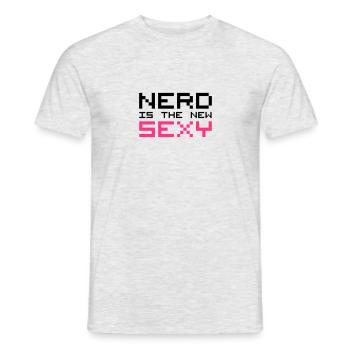 Nerd Is The New Sexy - T-shirt homme - gris chiné - Devant - AI Model Male 178 dark (178cm)