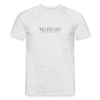 HOHOHO Anderswo - Männer T-Shirt - Grau meliert - Vorne - AI Model Male 178 dark (178cm)