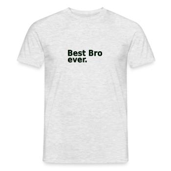 BestBroGreen - Männer T-Shirt - Grau meliert - Vorne - AI Model Male 178 dark (178cm)