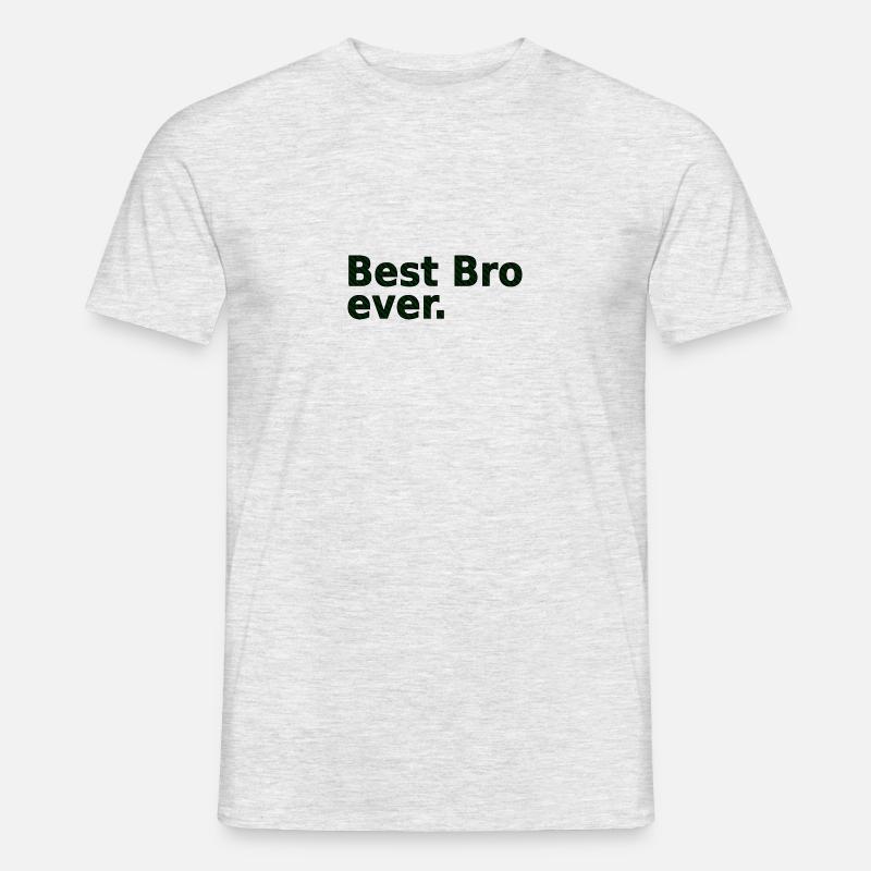 BestBroGreen - Männer T-Shirt - Grau meliert