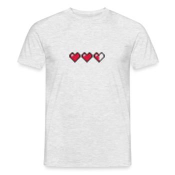 LifeHeart - T-shirt homme - gris chiné - Devant - AI Model Male 178 dark (178cm)