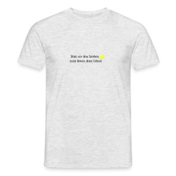 Voyage avant de mourir - T-shirt homme - gris chiné - Devant - AI Model Male 178 dark (178cm)
