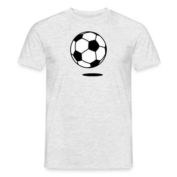 football with shadow / ball with shadow 2c - T-shirt homme - gris chiné - Devant - AI Model Male 178 dark (178cm)