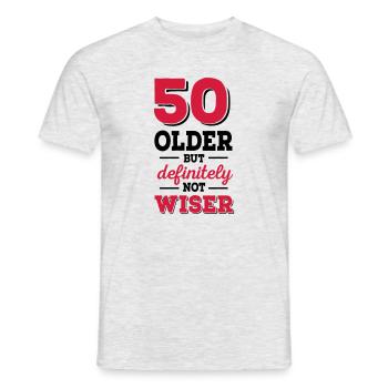50 - Men's T-Shirt - heather grey - Front - AI Model Male 178 dark (178cm)