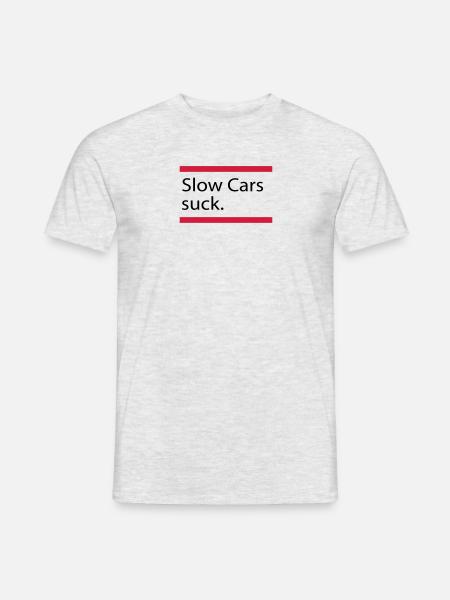 Auto - Männer T-Shirt - Grau meliert