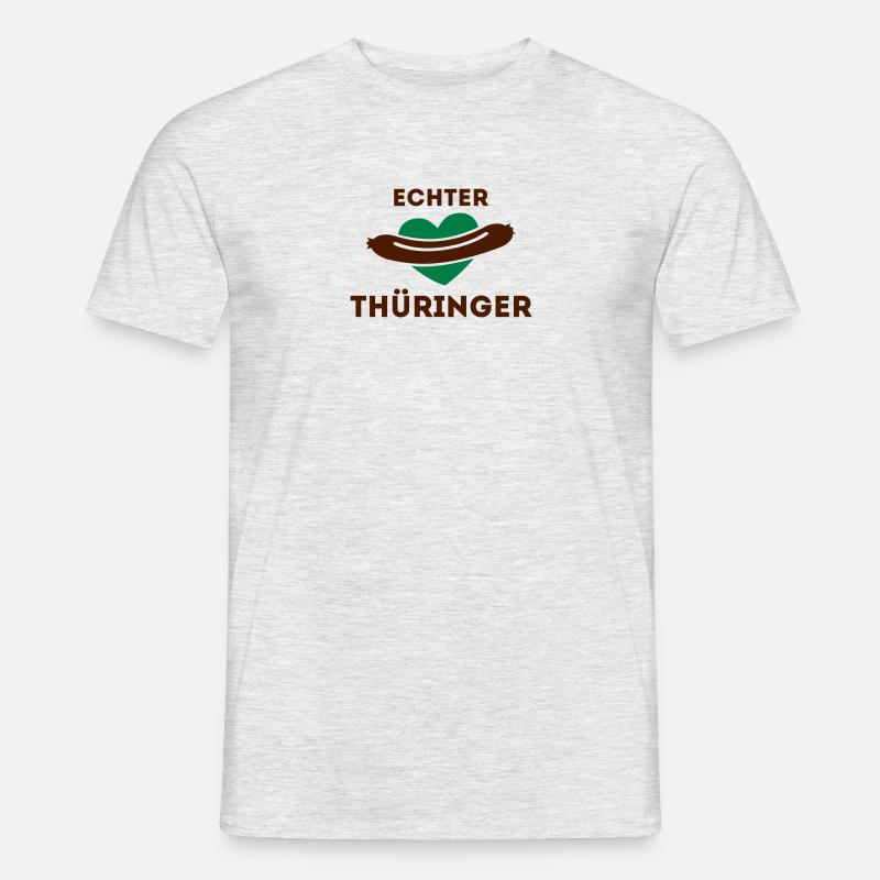 Echter Thüringer - Bratwurstliebe - Männer T-Shirt - undefined