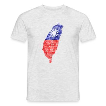 Taiwan - Männer T-Shirt - Grau meliert - Vorne - AI Model Male 178 dark (178cm)