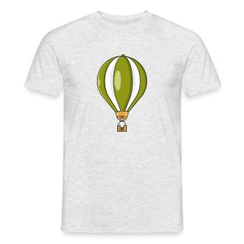 Heißluftballon - Männer T-Shirt - Grau meliert - Vorne - AI Model Male 178 dark (178cm)
